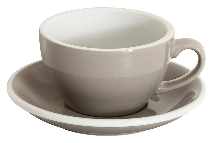 Кофейная пара Loveramics Egg Latte&Cappuccino Cup C088-101BTP/C088-65BTP 250 мл, серый (taupe)