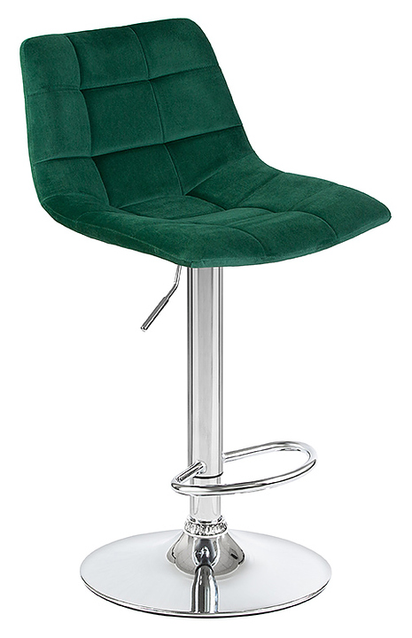 Стул барный DOBRIN 5017-LM-N TAILOR (зеленый велюр, хром) 2 шт.