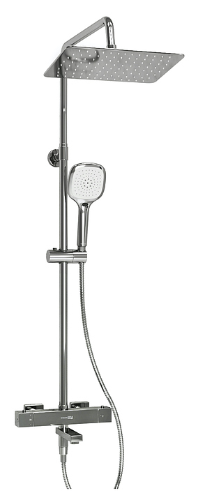 Душевая система с термостатическим смесителем Wasserkraft A199.069.065.010.CH Thermo хром