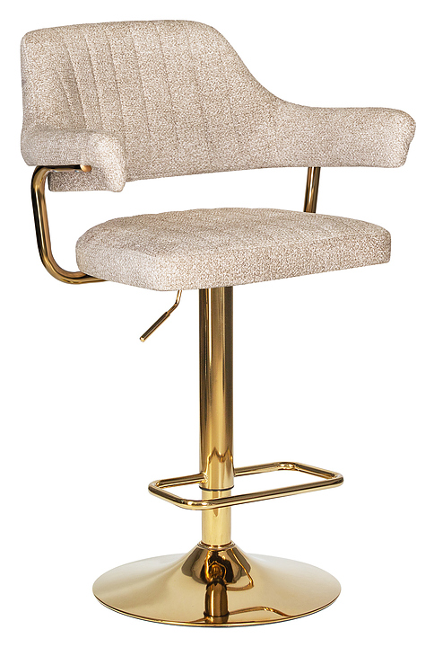 Стул барный DOBRIN 5019-LM-N CHARLY GOLD (бежевый твид) 2 шт.