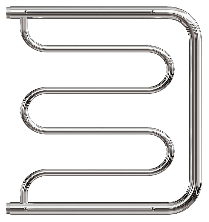 Полотенцесушитель водяной Point Фокстрот PN25556P 500x600 с полкой, хром