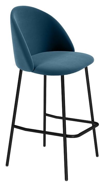 Стул барный Sheffilton SHT-ST35/S29 тихий океан / черный муар