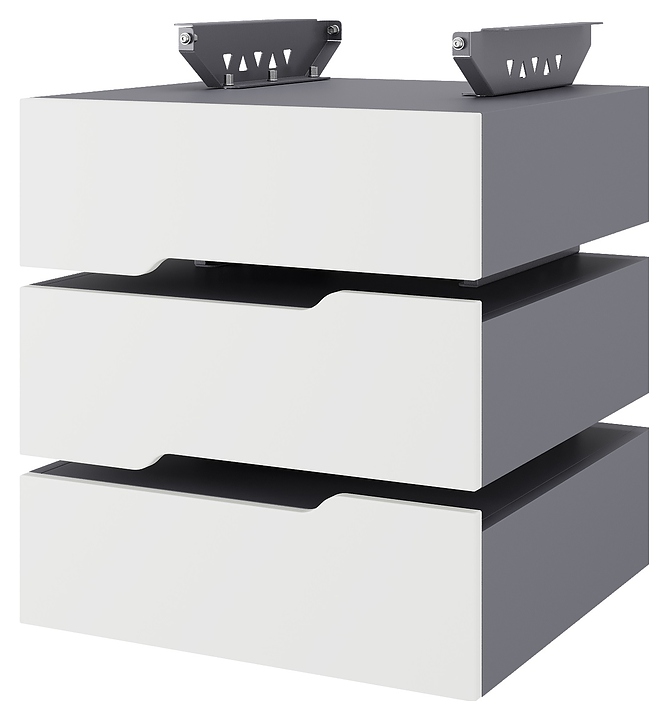 Тумба подвесная КОБОР T-3 graphite/premium