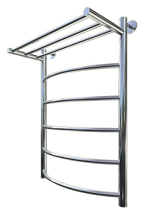 Полотенцесушитель водяной с полочкой Тругор Приоритет НК 1 П 80х50 см (без углов), хром
