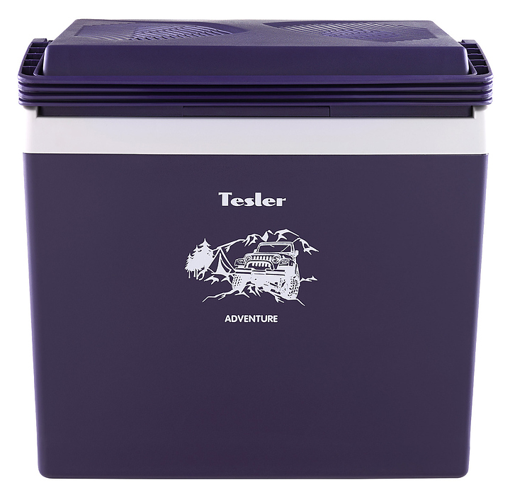 Автомобильный холодильник TESLER TCF-2512 25 л термоэлектрический, фиолетовый/серый