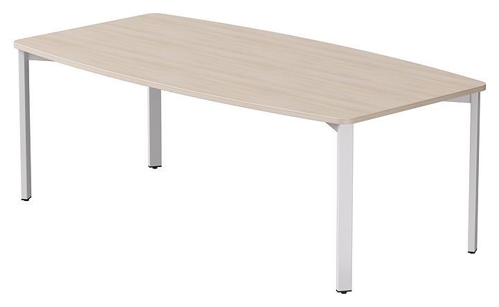 Стол переговорный Everprof EVO 2100х1100x755 мм (ЛДСП / металл) дуб соната / белый