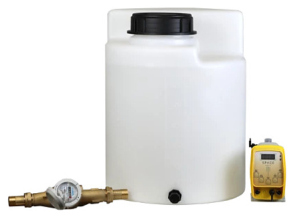 Комплекс дозирования SpaceAqua Dose 803-IMP, емкость 60 л, счетчик Dn25