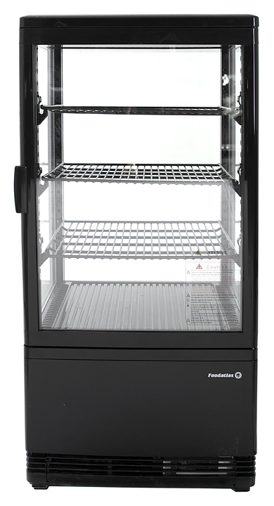 Витрина холодильная Foodatlas RT-68L черная (с уценкой)