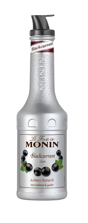 Основа для напитков (пюре) Monin 80511 Черная смородина 1 л (бутылка с дозатором)