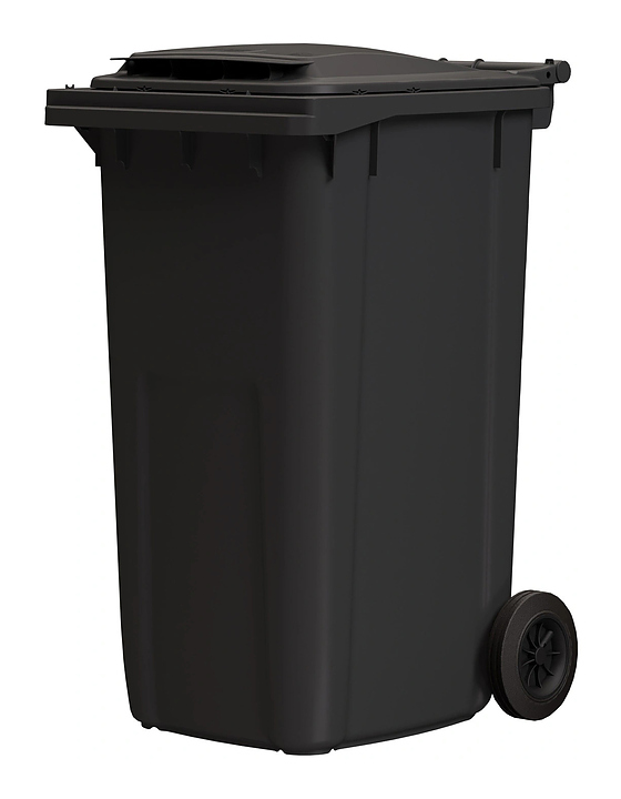 Контейнер для мусора iPlast 34.C29 240 л темно-серый