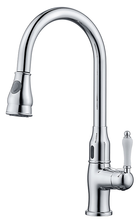 Смеситель для кухни Kaiser Vincent 31366 с выдвижной лейкой, сенсорное управление, хром