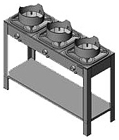 Плита газовая Вулкан KSB03 8157 WOK