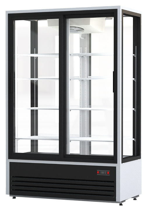 Шкаф холодильный Премьер ШВУП1ТУ-1,12К4 (двери-купе, остекление с четырех сторон)