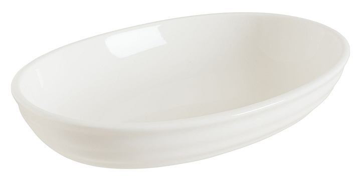 Блюдо овальное с бортом Bonna Белый 78688 Потт 120х80 мм