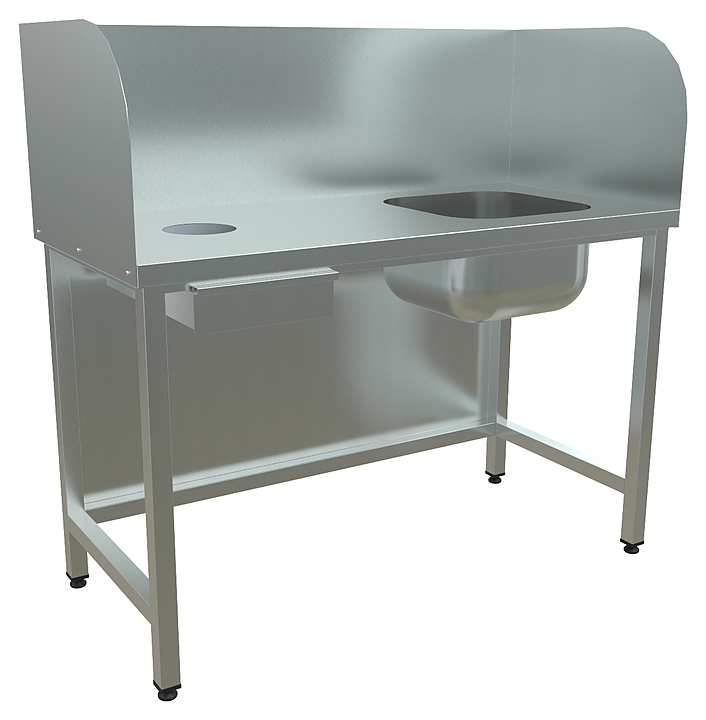 Стол для чистки рыбы КОБОР СЧР-150/60
