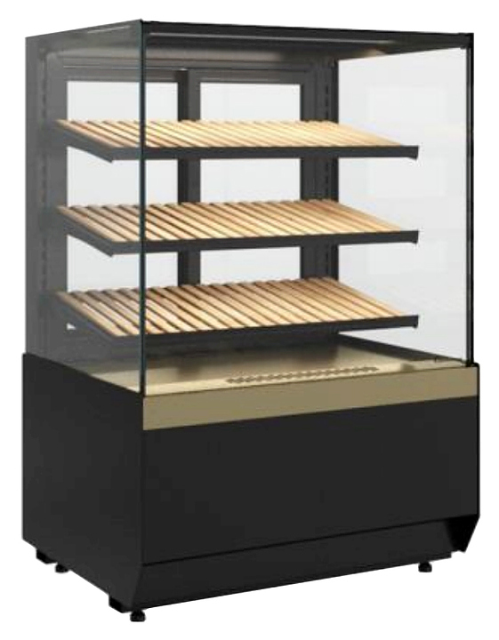 Витрина хлебная Carboma KC70 N 1,3-1 Light Bread версия 2.0 (Bronze 9005/0109)