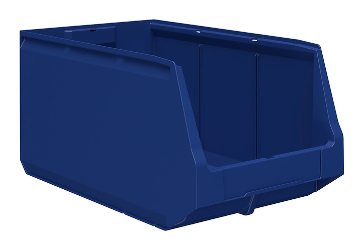 Контейнер iPlast Logic Store LS-5325 N2 500х300х250 мм с отверстиями для перегородок, синий