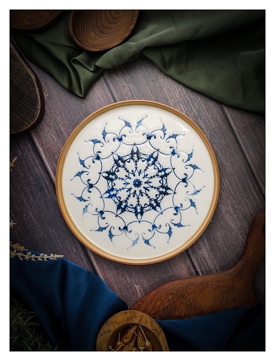 Тарелка мелкая Porland Pioli Reflect 18AP21 PL d=21 см (фарфор) с вертикальным бортом