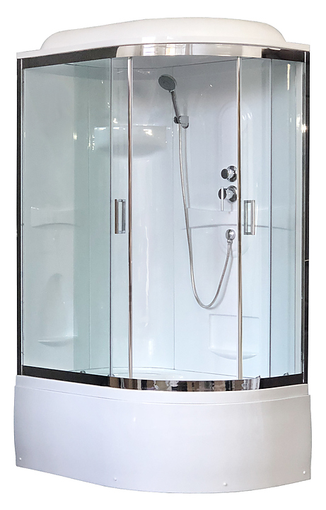 Душевая кабина Royal Bath RB8120BK1-T-CH-L левая 120х80 см