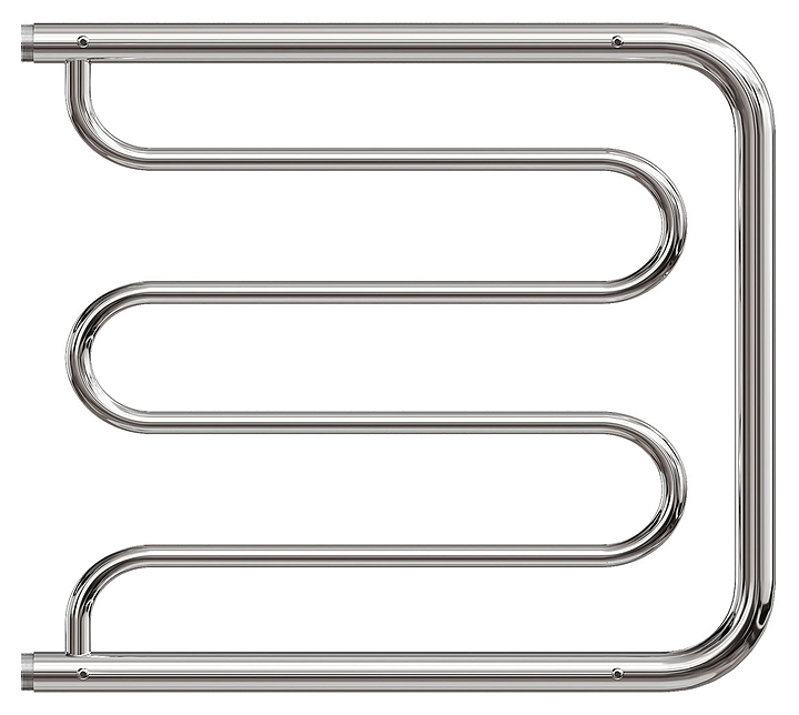 Полотенцесушитель водяной Point Фокстрот PN25665P 600x500 с полкой, хром