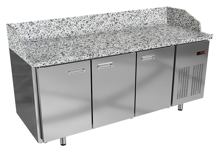 Стол холодильный для пиццы KRONER СХПг 3-180-70