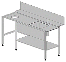Стол для посудомоечной машины Kromo K9-DX правый