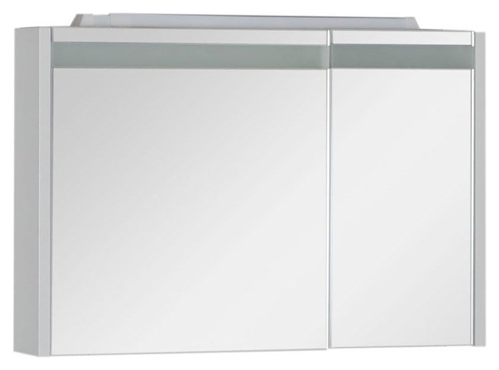 Шкаф зеркальный Aquanet Лайн 90 L белый, левосторонний