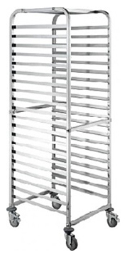 Тележка-шпилька для противней CSS LR-15L 15 уровней 600х400 мм (нерж. сталь)