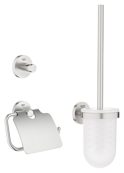 Набор аксессуаров 3 в 1 Grohe Essentials 40407DC1 суперсталь