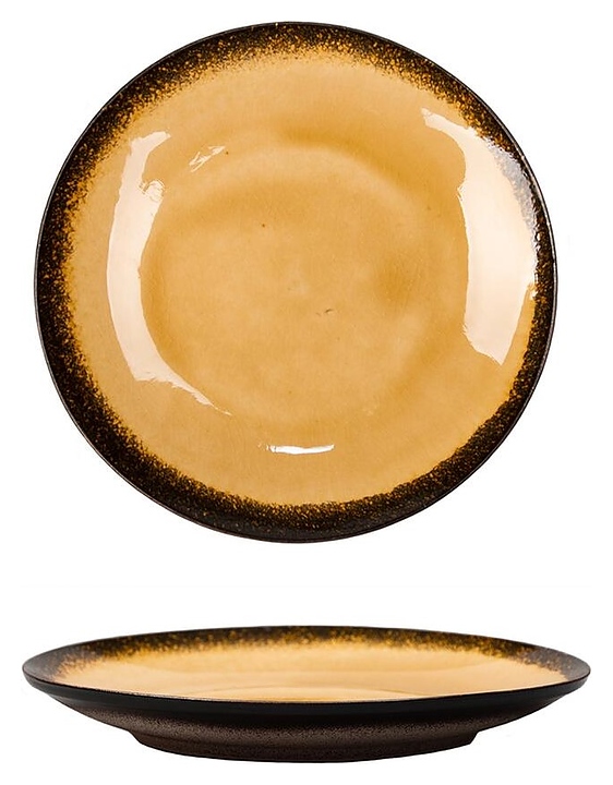 Тарелка P.L. Proff Cuisine Yellow Spider Silk Stockholm 81229279 230х230 мм