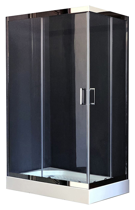 Уголок душевой Royal Bath RB 8120HP-T-CH-L 120х80х200 см, прозрачное, хромированный профиль, левый