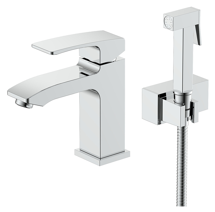 Смеситель для раковины Raglo R01.12 с гигиеническим душем