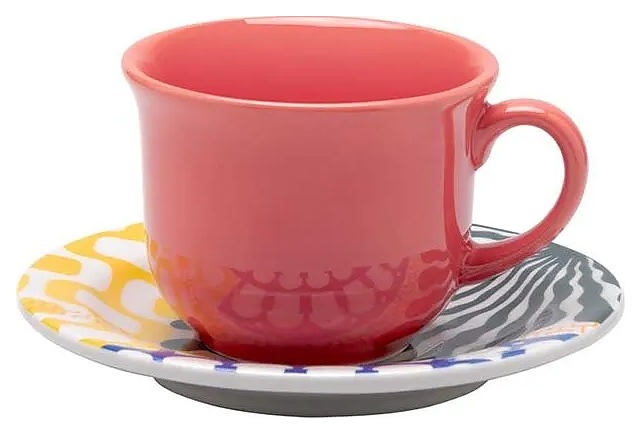 Чайная пара Oxford FLOREAL Shape SALADA TROPICAL 126967 J071-6845 (чашка 200мл и блюдце 15см)