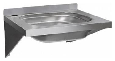 Рукомойник консольный Finist РКЦ 400х400х300 локтевой смеситель, сифон