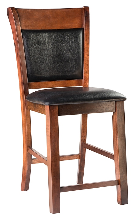 Стул полубарный DOBRIN 1602-LMB ALAN COUNTER (черный, эспрессо)
