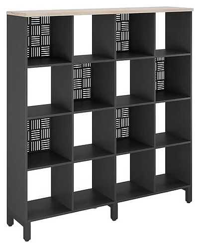 Стеллажная система КОБОР SQ-4X4 black/natural