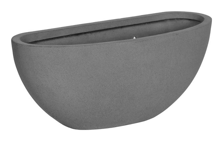 Кашпо настенное Pottery Pots Mini dorant wally (43х17,5х16,5 см) серое матовое