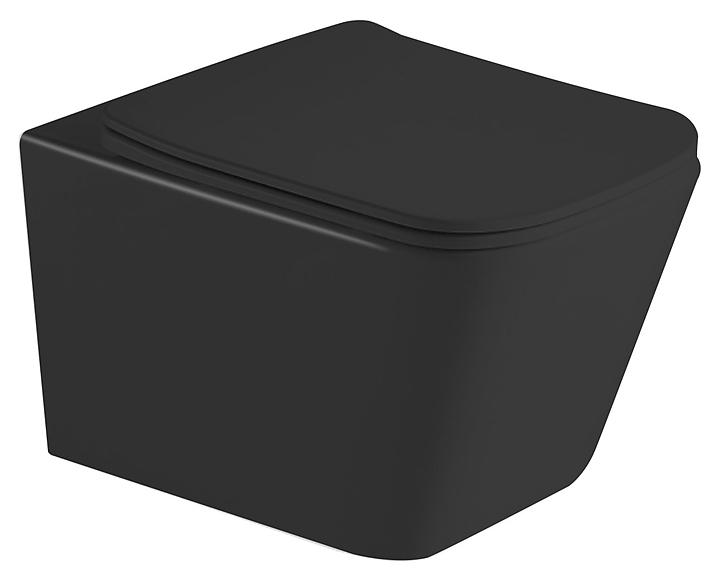 Унитаз подвесной TIMO RIMLESS SOLI ТК-303 MB, санфаянс