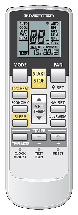 Ручной пульт управления и приемник ИК-сигнала Fujitsu UTY-LRHYA1