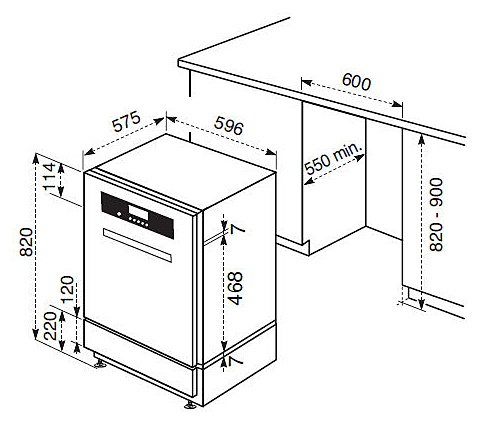 Встраиваемая посудомоечная машина Electrolux Professional ZDI 600 QX