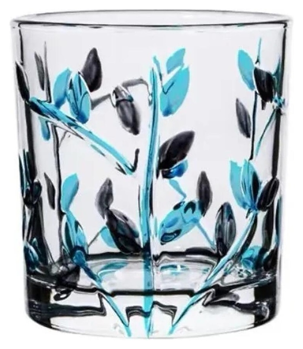 Стакан Олд Фэшн P.L. Barbossa 81222492 Mosaic Flowers Utopia 280 мл d=8,1 см h=8,5 см (стекло)