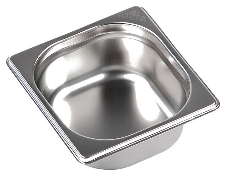 Гастроемкость Luxstahl 816-2 GN 1/6-65 (176х164х65) нерж.