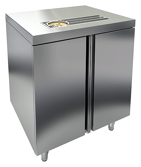 Стол закрытый HICOLD НБМСЗКСО-7/6 (с каплесборником и ополаскивателем)