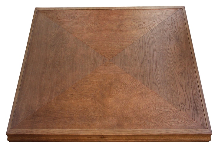 Столешница Sheffilton SHT-ТT 80/80 (МДФ / дуб / шпон «конверт») квадратная коричневый дуб