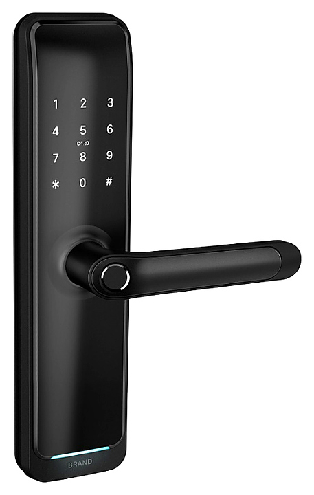 Замок электронный OZLOCKS HL-F44/SM/MF Mifare Smart черный, отпечаток