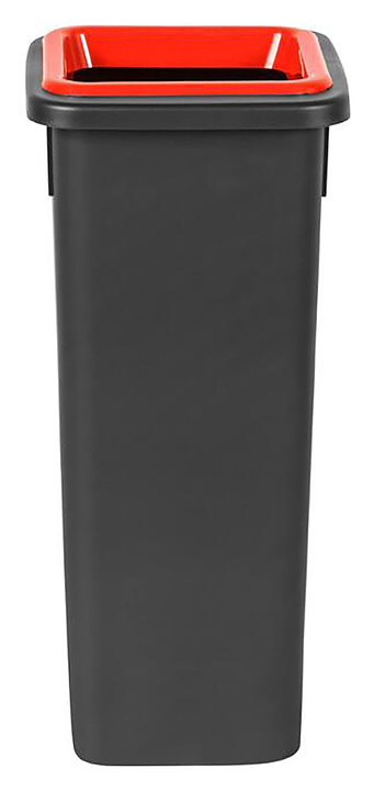Контейнер для мусора PLAFOR Fit Bin 20 л черный, красный