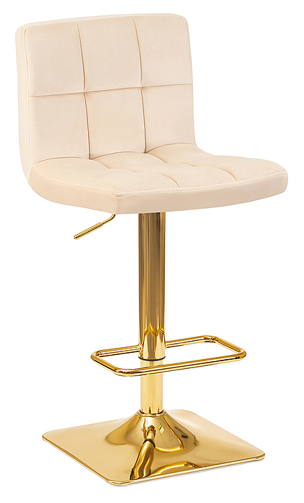 Стул барный DOBRIN 5016-LM-N GOLDIE (бежевый, золото) 2 шт.