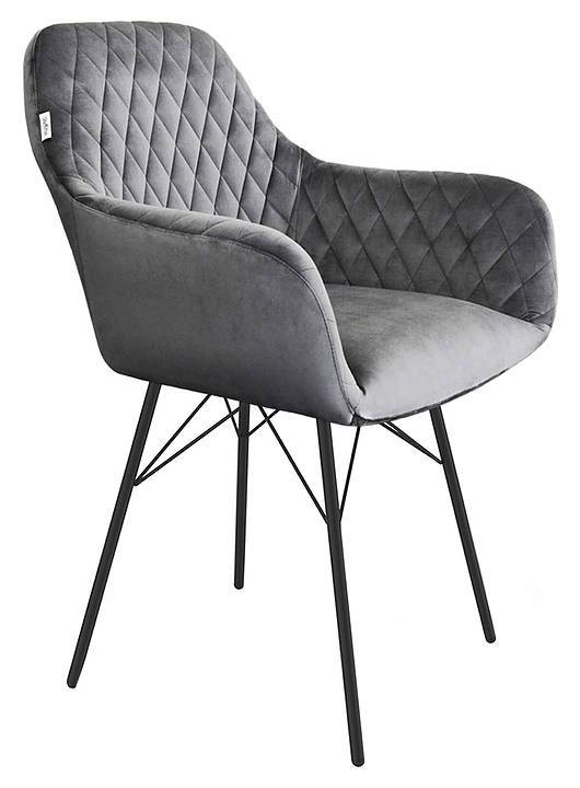 Стул Sheffilton SHT-ST38/S64 угольно-серый / чёрный муар