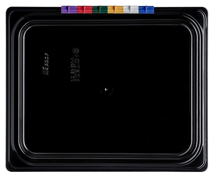 Крышка для гастроемкости 1/2 п/п черная MGprof /1/6/ MGprof 79741 GN 1/2 (325х265) (полипропилен) черная