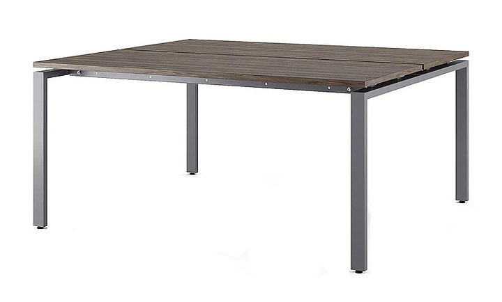 Стол офисный КОБОР P/2-140/160 graphite/charlston